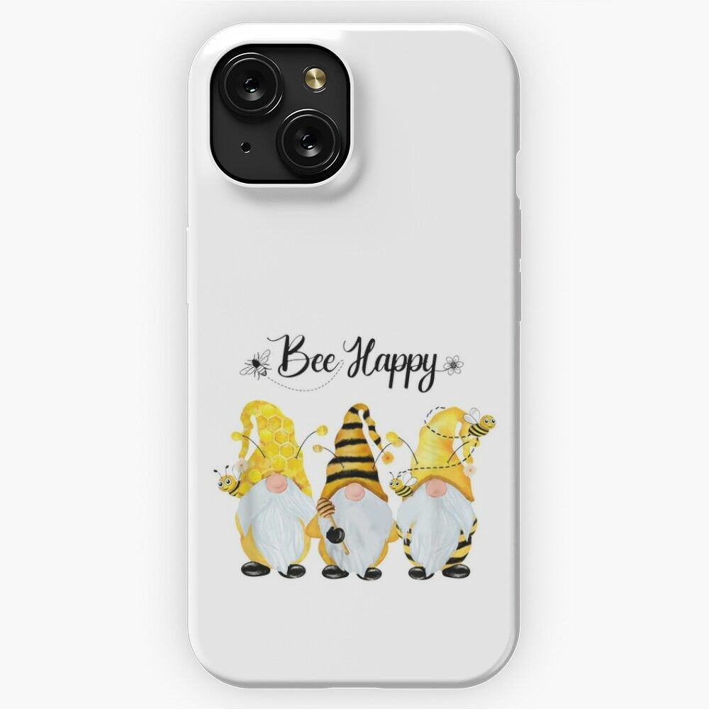 Bee Happy Bee Gnome Spring iPhone 15 Slim Phone Case Cover