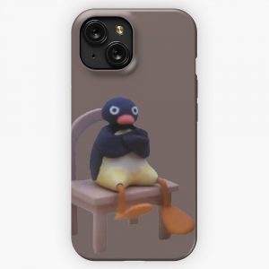 Beeppeep Official Merch Angry Pingu iPhone 15 Slim Phone Case Cover