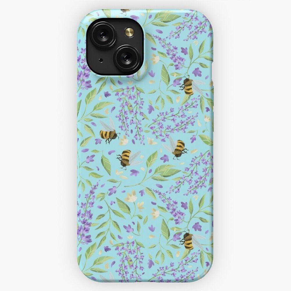 Bees And Wisteria iPhone 15 Slim Phone Case Cover