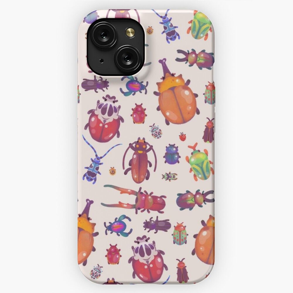Beetle Pastel iPhone 15 Slim Phone Case Cover