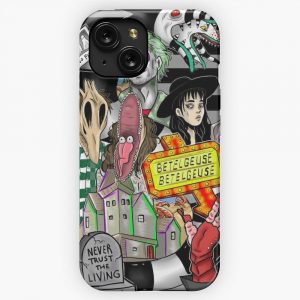 Beetlejuice Collage Poster iPhone 15 Slim Phone Case Cover