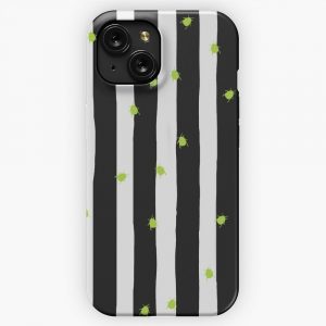 Beetlejuice Pattern iPhone 15 Slim Phone Case Cover