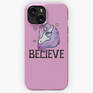 Believe In Unicorns iPhone 15 Slim Phone Case Cover