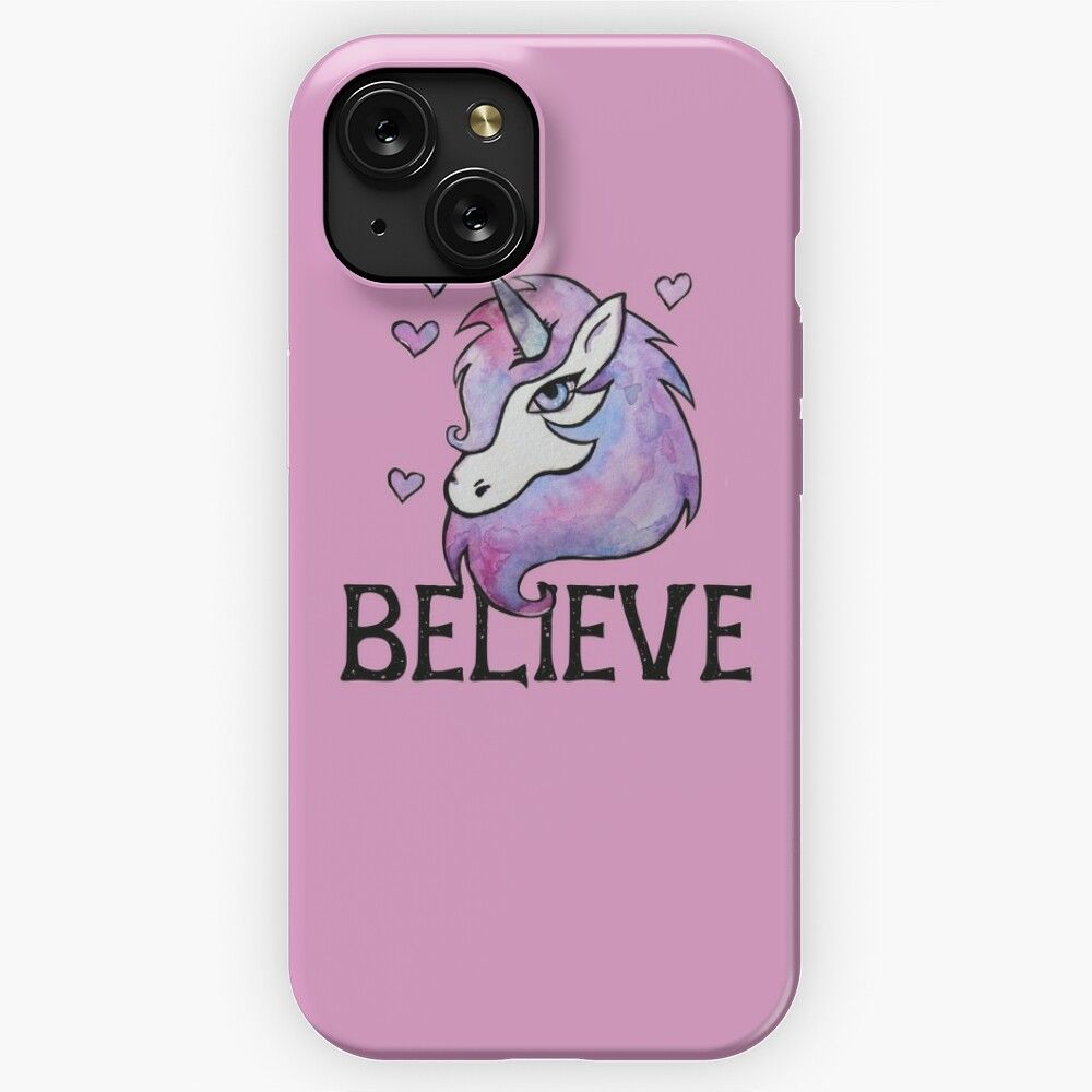 Believe In Unicorns iPhone 15 Slim Phone Case Cover