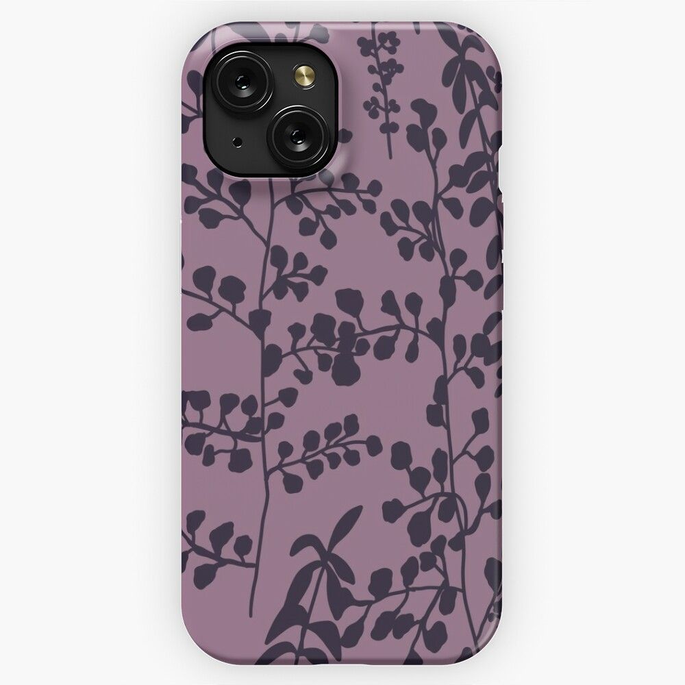 Bellas Purple Bed Spread Print iPhone 15 Slim Phone Case Cover