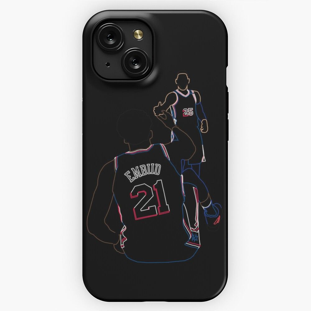Ben Simmons Helps Up Embiid Neon iPhone 15 Slim Phone Case Cover