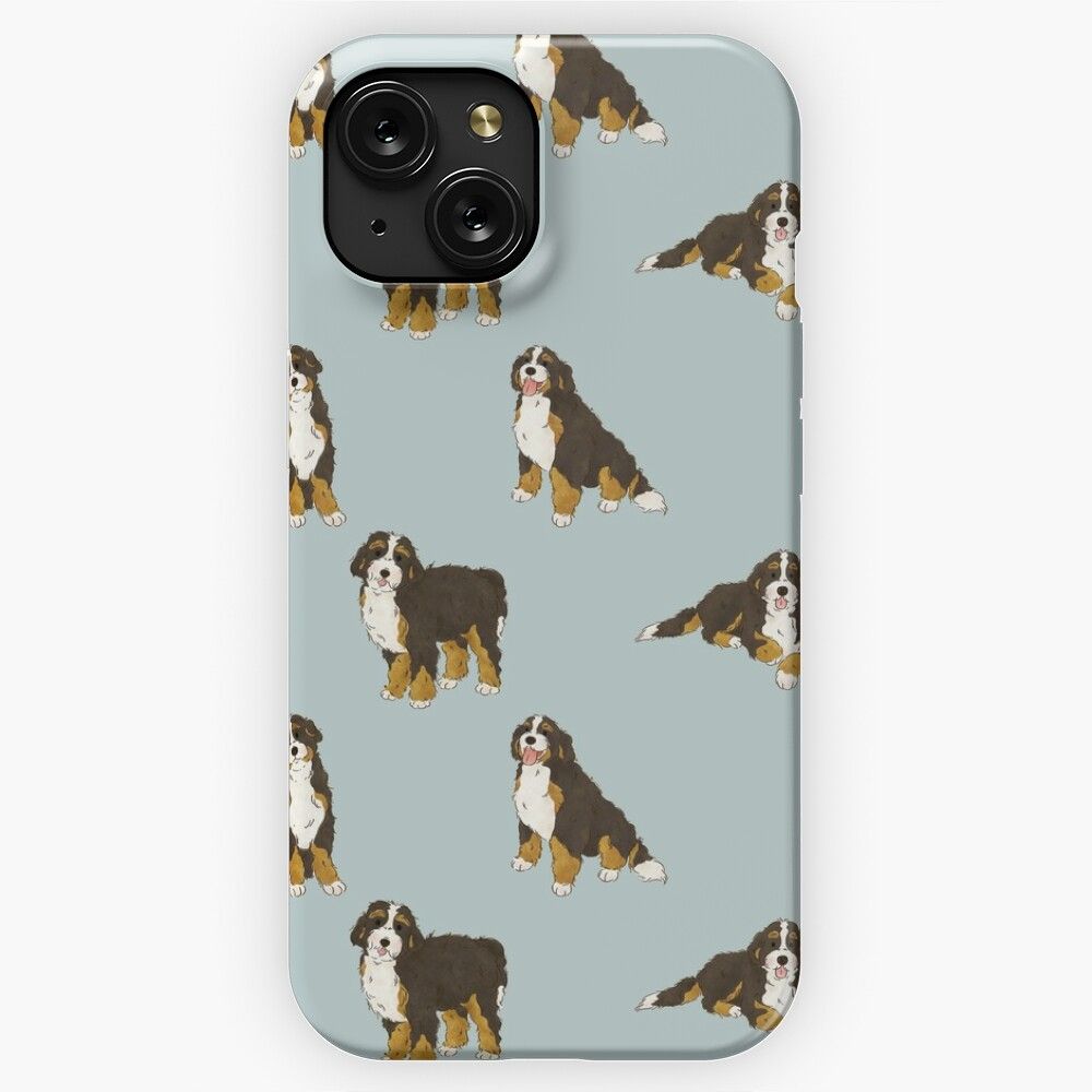 Bernedoodle Doodle Dog iPhone 15 Slim Phone Case Cover