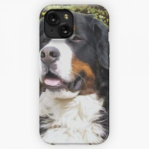 Bernese Mountain Dog Portrait iPhone 15 Slim Phone Case Cover