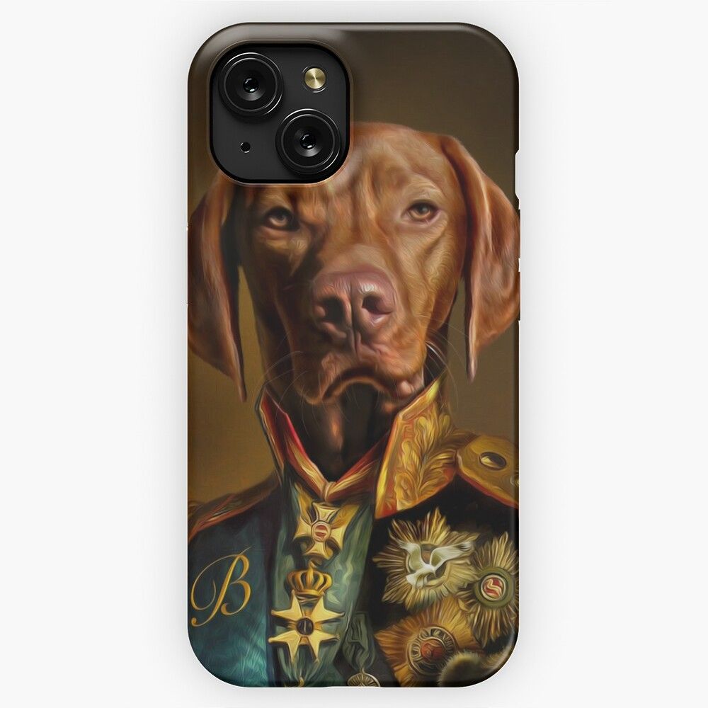 Bertie The Hungarian Vizsla Dog Portrait iPhone 15 Slim Phone Case Cover