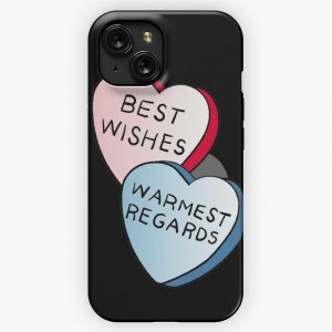 Best Wishes Warmest Regards On Candy David Rose And Stevie Banter Awkwardly In Schitts Creek At The Rosebud Moteel iPhone 15 Slim Phone Case Cover