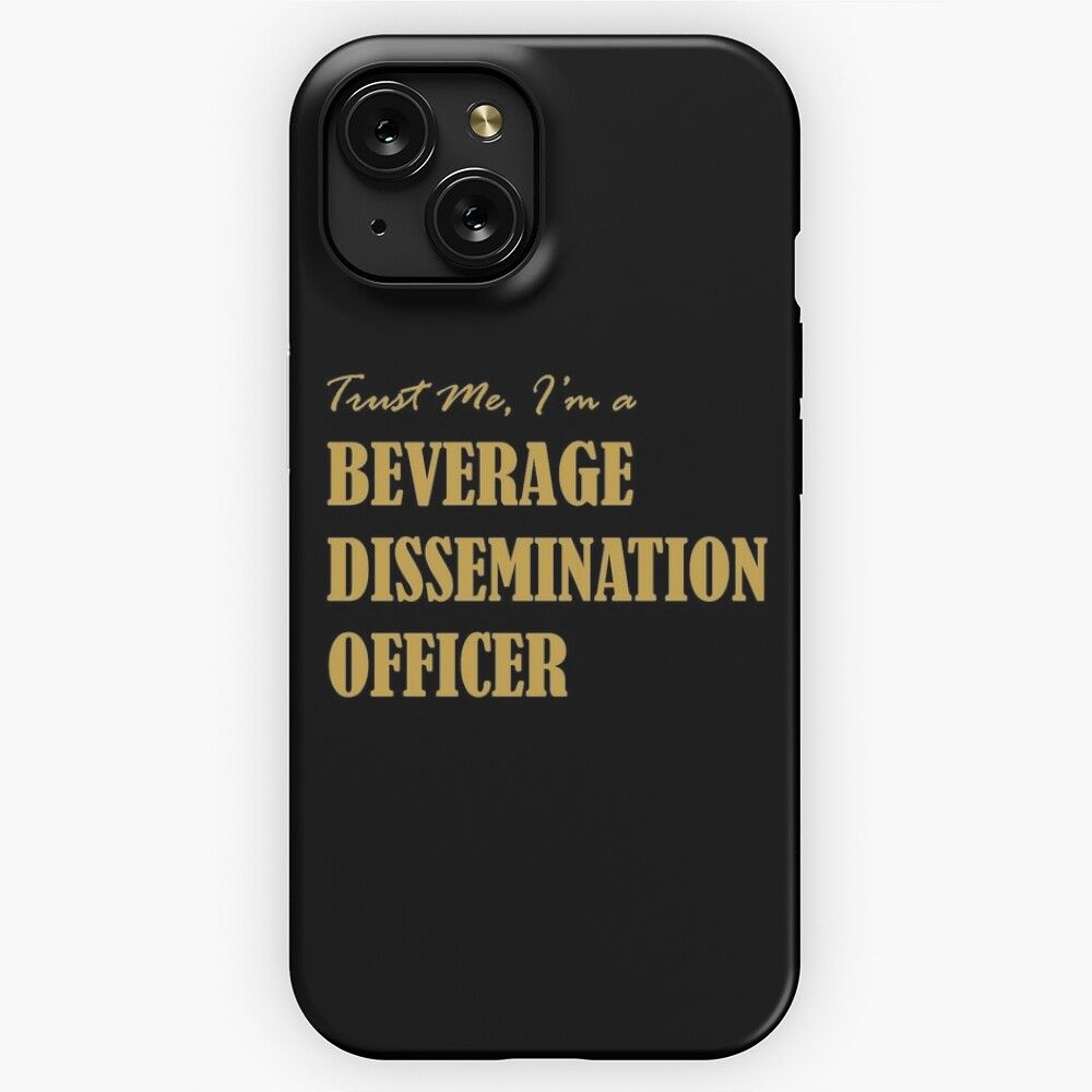 Beverage Dissemination Officer iPhone 15 Slim Phone Case Cover