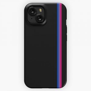 Bi Pride Flag Minimalist iPhone 15 Slim Phone Case Cover