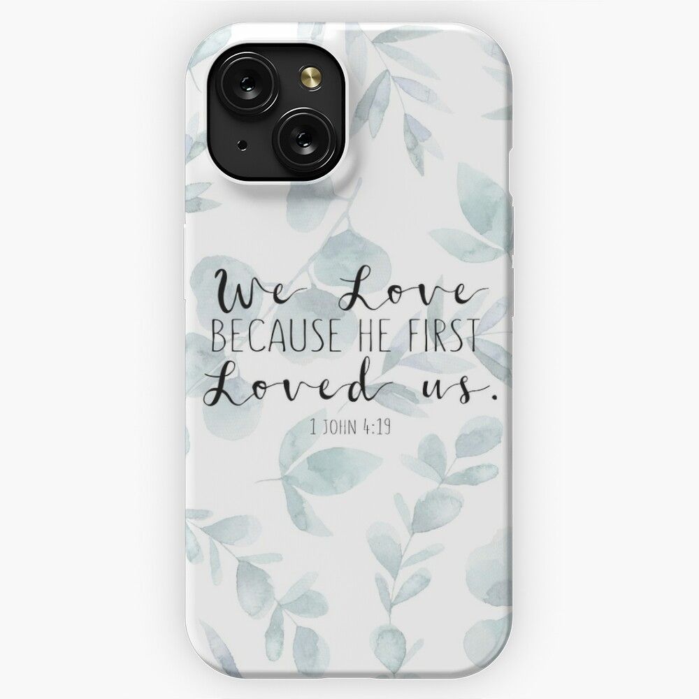 Bible Verse 1 John 419 iPhone 15 Slim Phone Case Cover