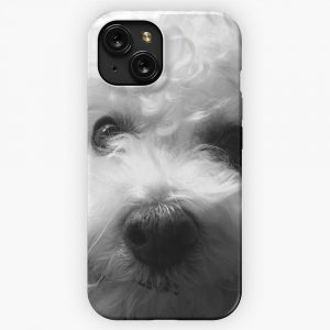 Bichon Frise Black And White 2 iPhone 15 Slim Phone Case Cover
