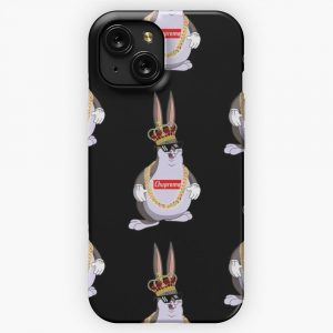 Big Chungus Black iPhone 15 Slim Phone Case Cover