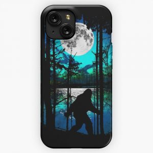 Bigfoot Moon iPhone 15 Slim Phone Case Cover