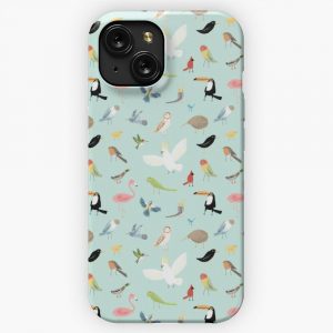 Bird Pattern iPhone 15 Slim Phone Case Cover