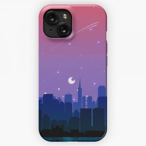 Bisexual Pride Cityscape iPhone 15 Slim Phone Case Cover