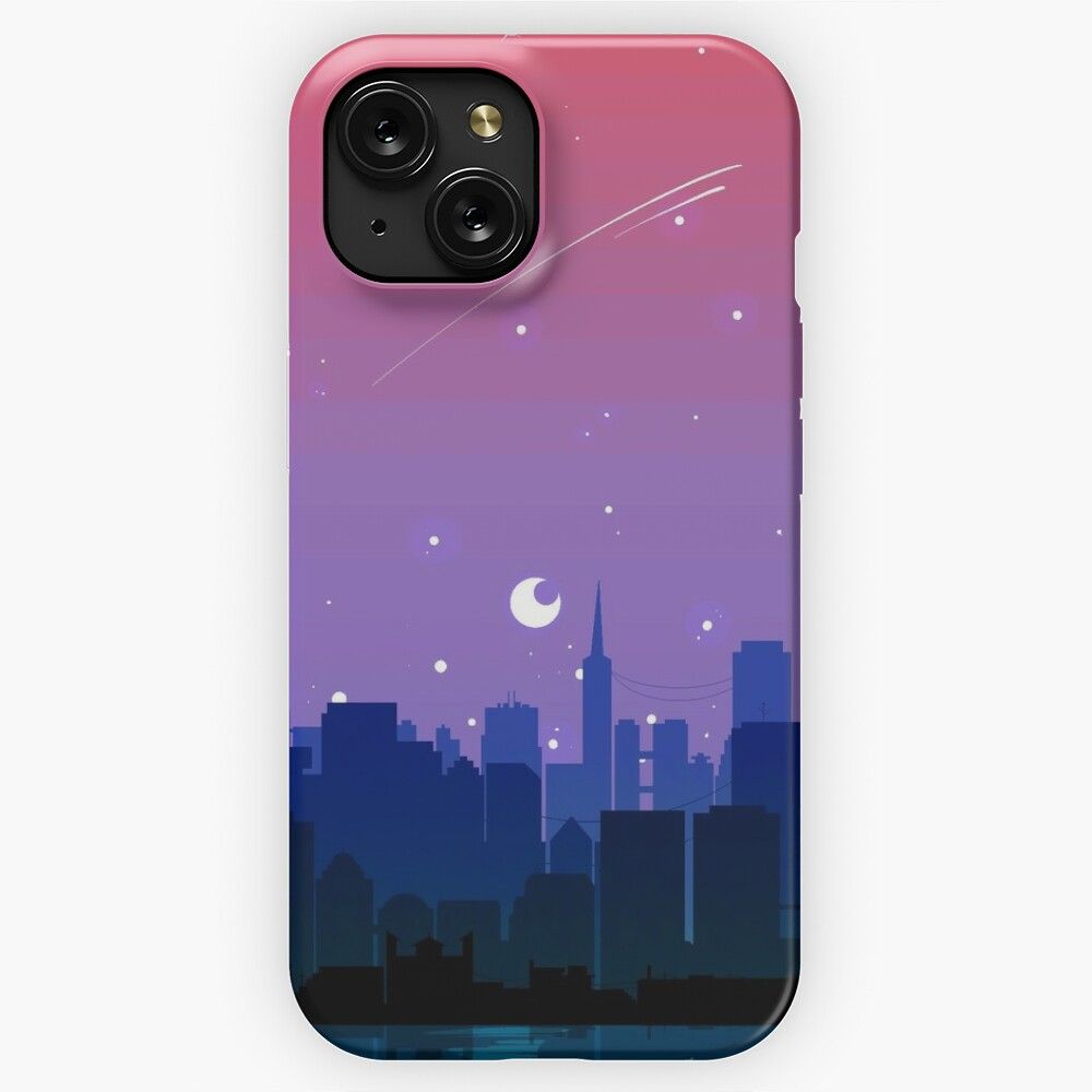 Bisexual Pride Cityscape iPhone 15 Slim Phone Case Cover