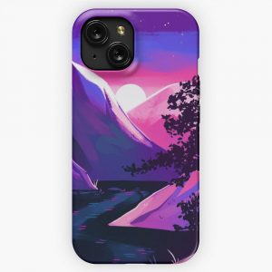 Bisexual Pride Mountain iPhone 15 Slim Phone Case Cover