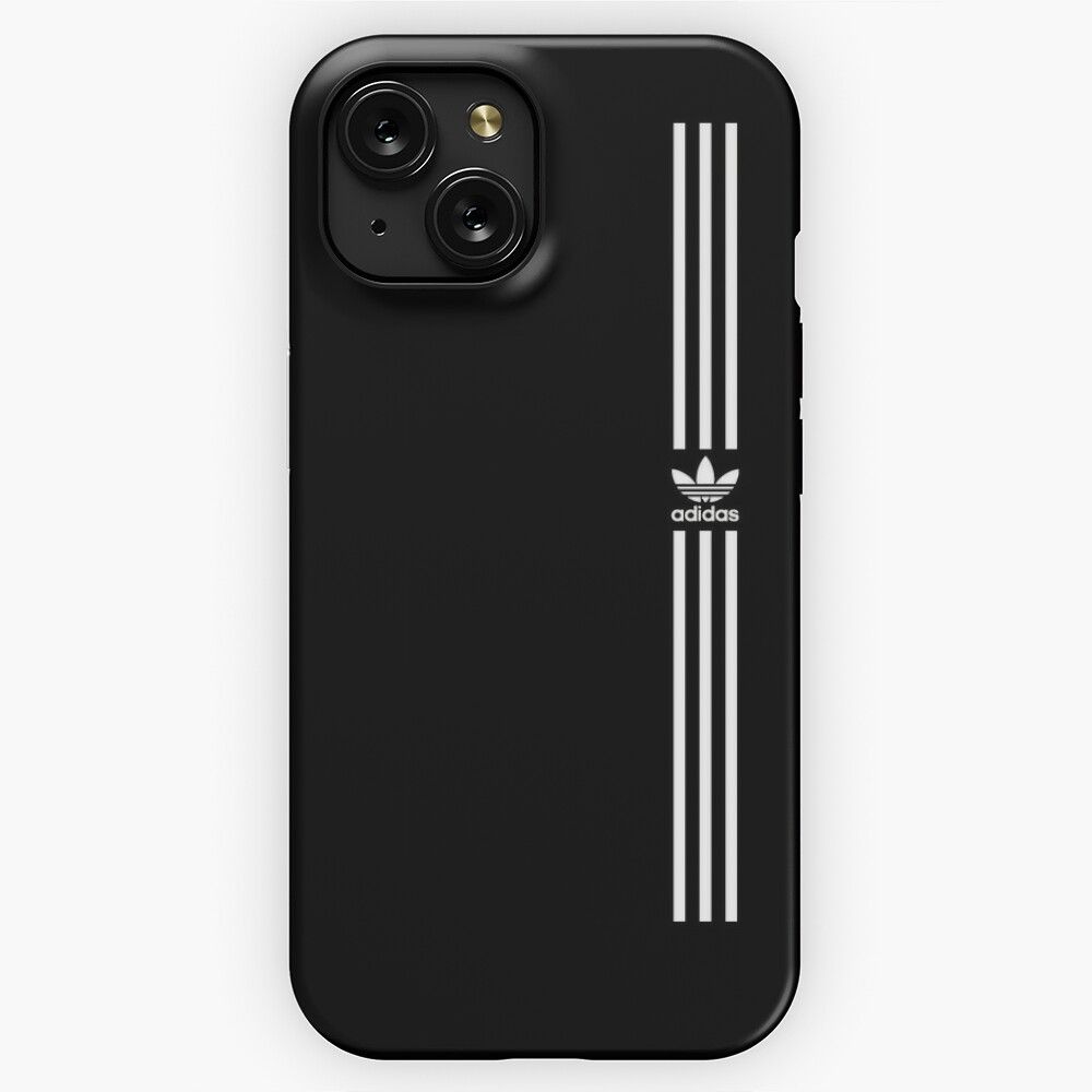 Black Addidas iPhone 15 Slim Phone Case Cover