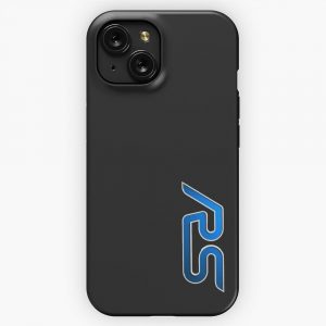 Black And Blue Rs Badge Cover iPhone 15 Slim Phone Case Cover
