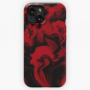 Black And Red iPhone 15 Slim Phone Case Cover