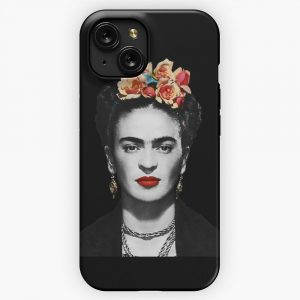 Black And White Frida Kahlo iPhone 15 Slim Phone Case Cover