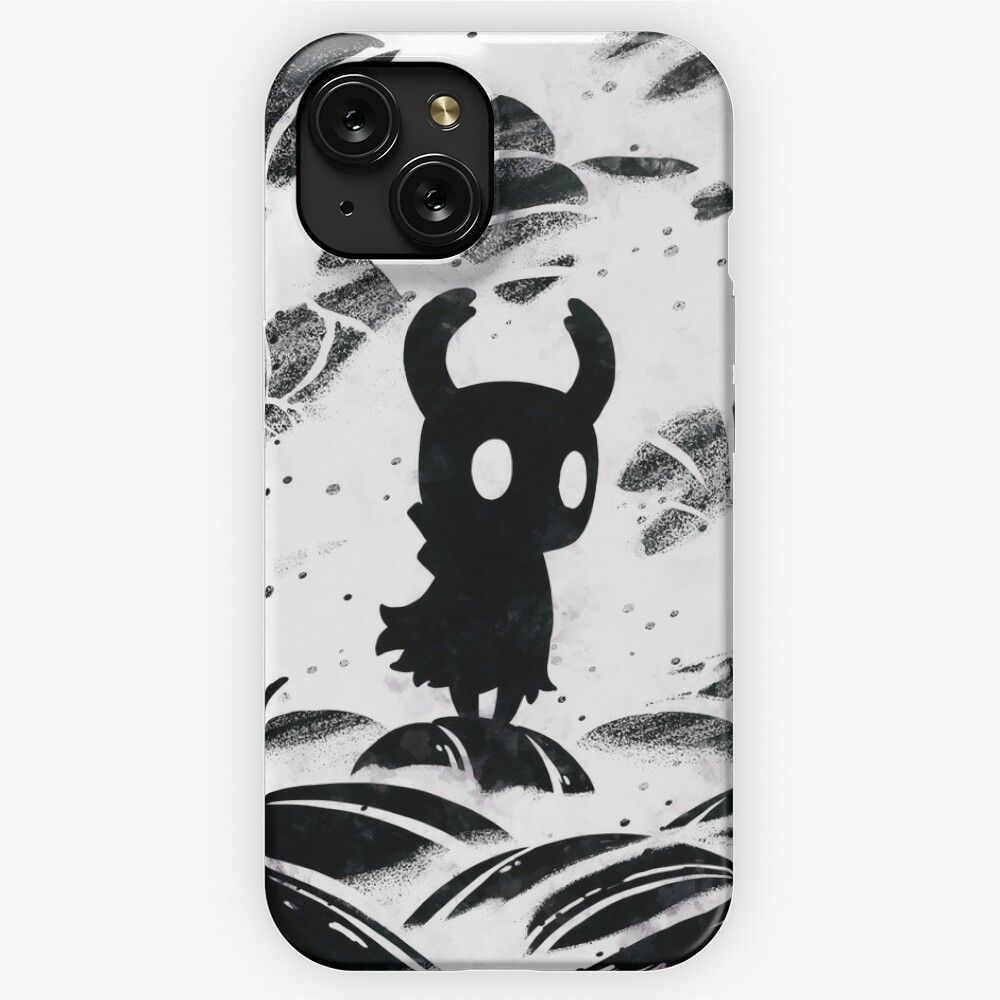 Black And White Hollow Knight iPhone 15 Slim Phone Case Cover