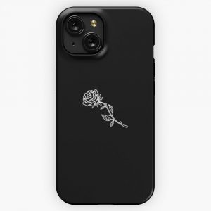 Black And White Rose Cover iPhone 15 Slim Phone Case Cover