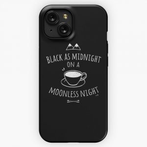 Black As Midnight iPhone 15 Slim Phone Case Cover