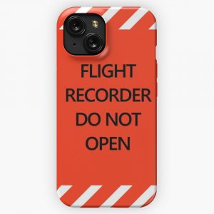Black Box Flight Recorder iPhone 15 Slim Phone Case Cover
