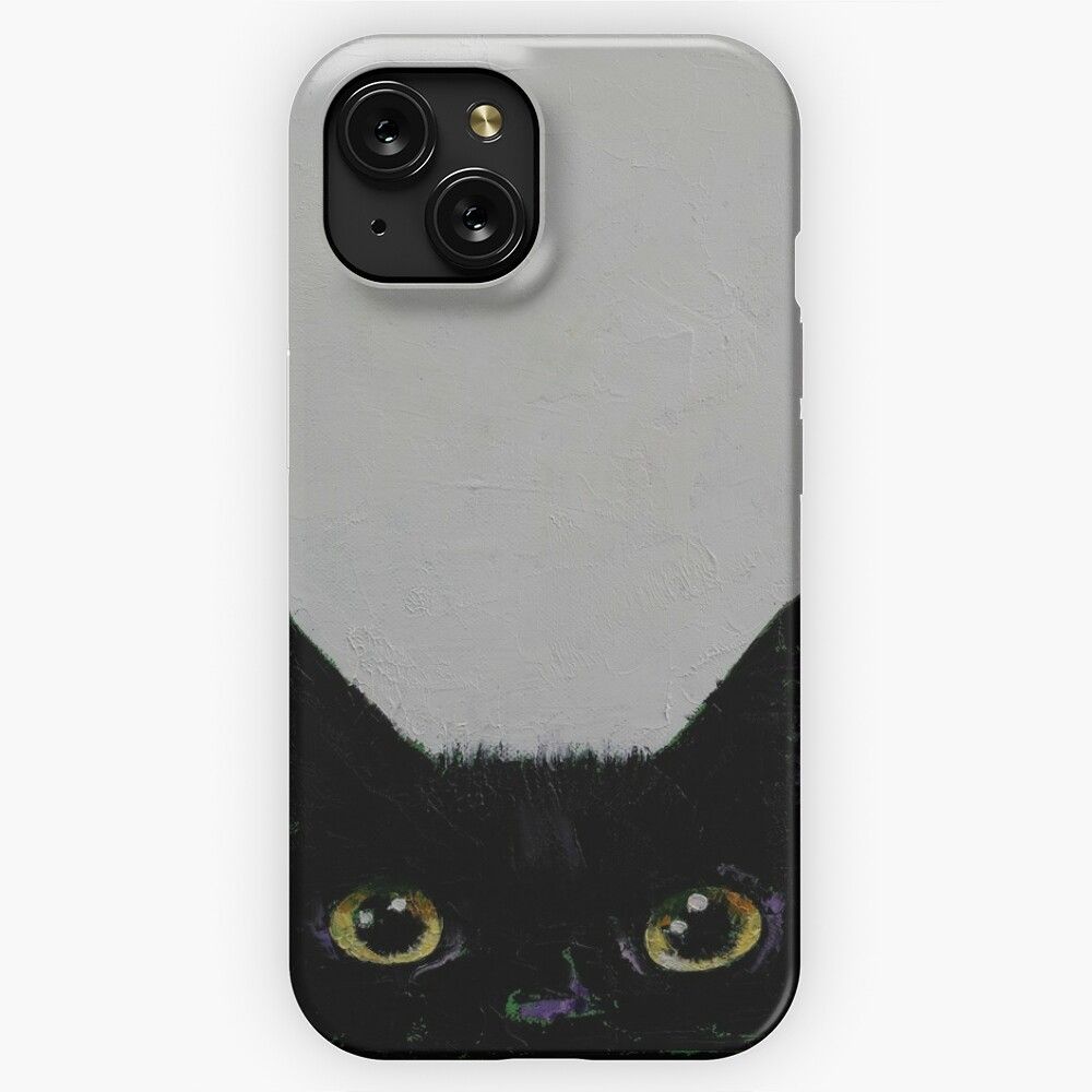 Black Cat 6 iPhone 15 Slim Phone Case Cover