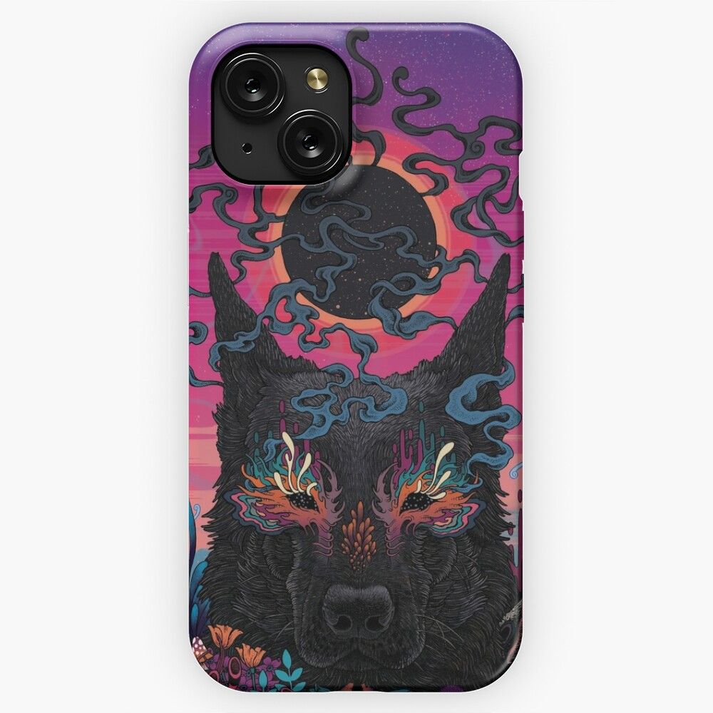 Black Eyed Dog iPhone 15 Slim Phone Case Cover