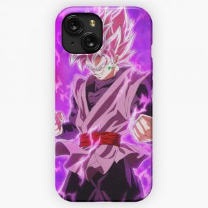 Black Goku Super Saiyan Rose iPhone 15 Slim Phone Case Cover