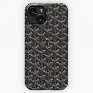 Black Goyad iPhone 15 Slim Phone Case Cover