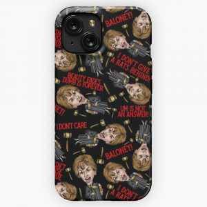 Black Judge Judy Print iPhone 15 Slim Phone Case Cover