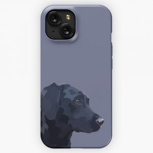 Black Labrador iPhone 15 Slim Phone Case Cover