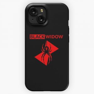 Black Widow Spider iPhone 15 Slim Phone Case Cover