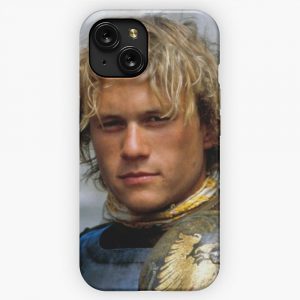 Blond Heath Ledger Gentleman On Black Background iPhone 15 Slim Phone Case Cover
