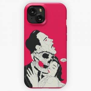 Bloody Eyes Villains Skull Qotsa iPhone 15 Slim Phone Case Cover