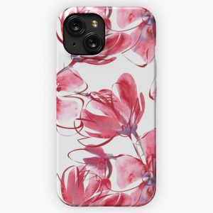 Blooming Sakura Art Paint Design Abstract Art iPhone 15 Slim Phone Case Cover