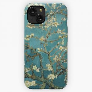 Blossoming Almond Tree Famous Post Impressionism Fine Art Oil Painting By Vincent Van Gogh iPhone 15 Slim Phone Case Cover