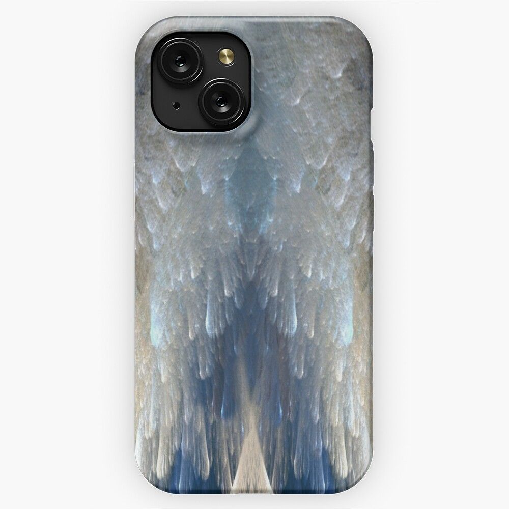 Blue And Gold Angel Wings iPhone 15 Slim Phone Case Cover