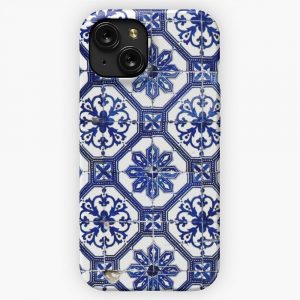 Blue And White Portuguese Tile iPhone 15 Slim Phone Case Cover