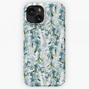 Blue Branches iPhone 15 Slim Phone Case Cover