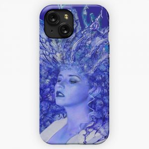 Blue Crystal iPhone 15 Slim Phone Case Cover