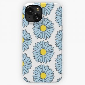 Blue Daisy iPhone 15 Slim Phone Case Cover