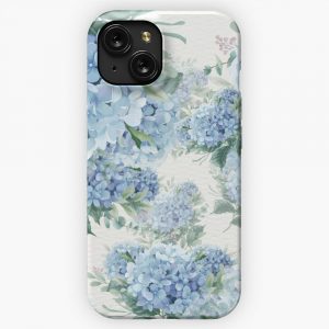Blue Hydrangeas iPhone 15 Slim Phone Case Cover
