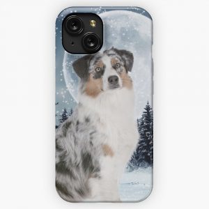 Blue Merle Australian Shepherd iPhone 15 Slim Phone Case Cover